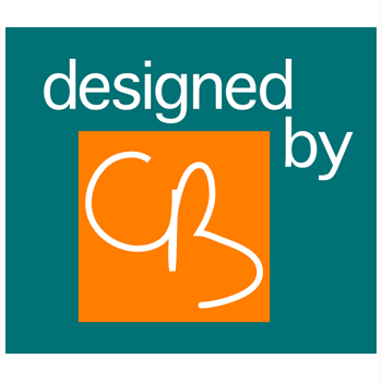 Designed by CB logo