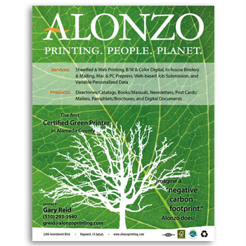 Alonzo Printing Company Sales Collateral