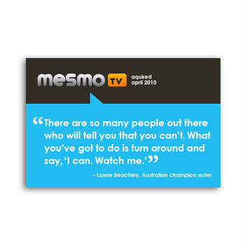 Mesmo TV Achievement Card