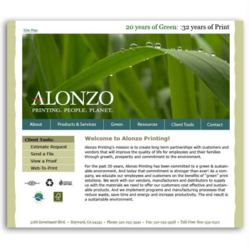 Alonzo homepage